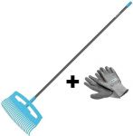Граблі для листя Cellfast IDEAL, комплект із рукавичками BASIC, ширина 52.5см, 178см, 0.74 кг