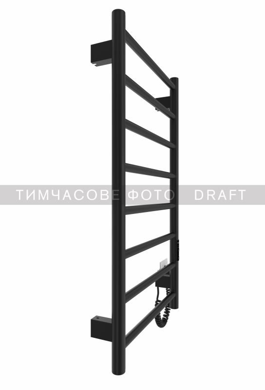 Рушникосушка Ardesto електрична  Classik-TR K, 770x430х80мм, таймер-регулятор, сталь, чорний матовий