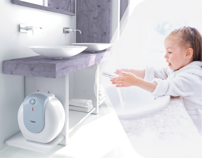 Водонагрівач електр. TESY Bilight Compact 10U GCU 1020 L52 RC, 10л, 2кВт, монтаж під мийкою, мех. кер-ння, B, білий