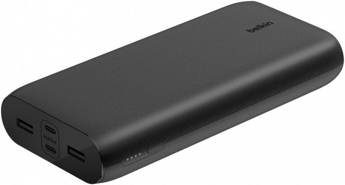 Акумулятор портативний літій-іонний Power Bank Belkin 26000мА·год, 32Вт, USB-A/USB-C PD PPS, чорний