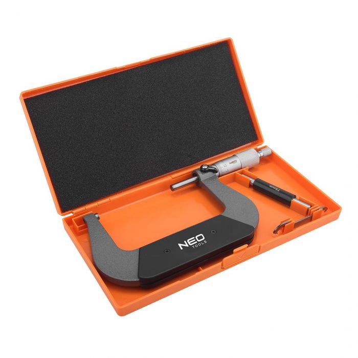 Мікрометр Neo Tools з верн'єром 75-100 мм, ±0.01 мм/м