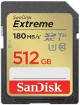 Карта пам'яті SanDisk SD  512GB C10 UHS-I U3 R180/W130MB/s Extreme V30