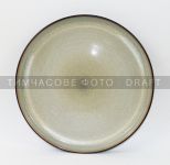 Тарілка обідня Ardesto Bolzano, 26.6см, кераміка, чорно-зелений