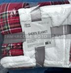 Плед Ardesto Sherpa 160х200см, 100% поліестер, клітинка, червоний