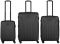 Набір валіз Wenger, Oryson 3 в 1, (S,M,L), пластик, 4 колеса, чорний