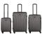 Набір валіз Wenger, Oryson 3 в 1, (S,M,L), пластик, 4 колеса, сірий