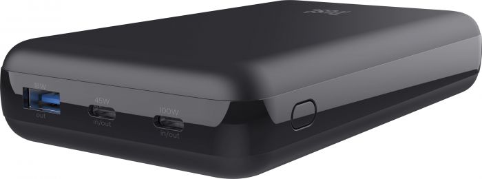 Акумулятор портативний літій-іонний power bank Trust Laro, 20000 мА·год, USB-A/2хUSB-C, 100w, чорний