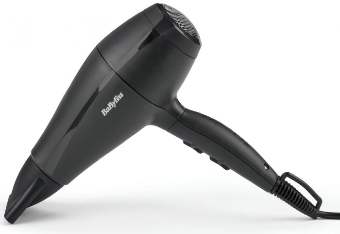 Фен Babyliss Super Light Pro, 2000Вт, 3 режими, HTDC мотор, тонкий концентратор 6 мм, чорний