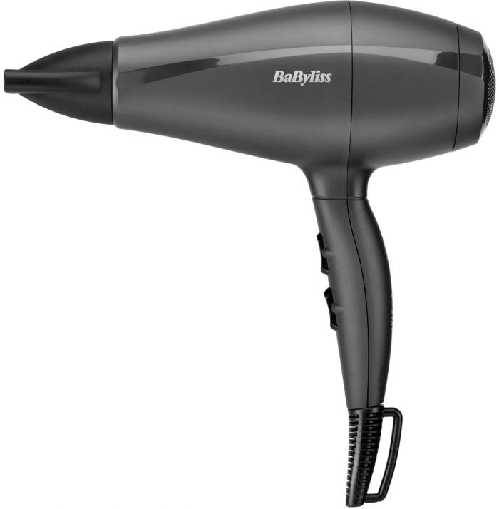 Фен Babyliss Super Light Pro, 2000Вт, 3 режими, HTDC мотор, тонкий концентратор 6 мм, чорний
