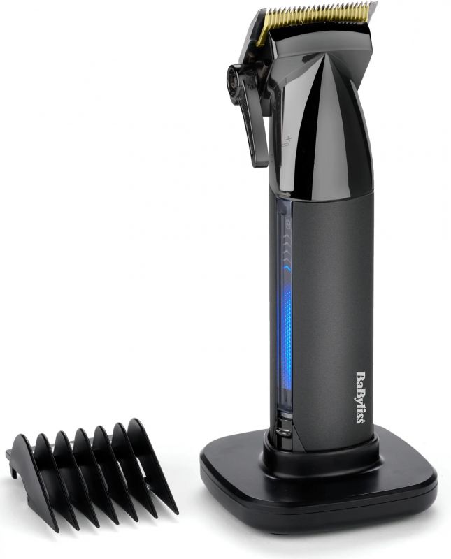 Машинка для стриження  Babyliss Super-X Metal Series, акум., насадок-12, сталь з графітовим покриттям, чорно-сріблястий