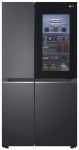 Холодильник LG SBS, 179x91х74, холод.відд.-414л, мороз.відд.-233л, 2дв., А+, NF,  інв., диспл внутр., зона св-ті, Door in door, чорний матовий