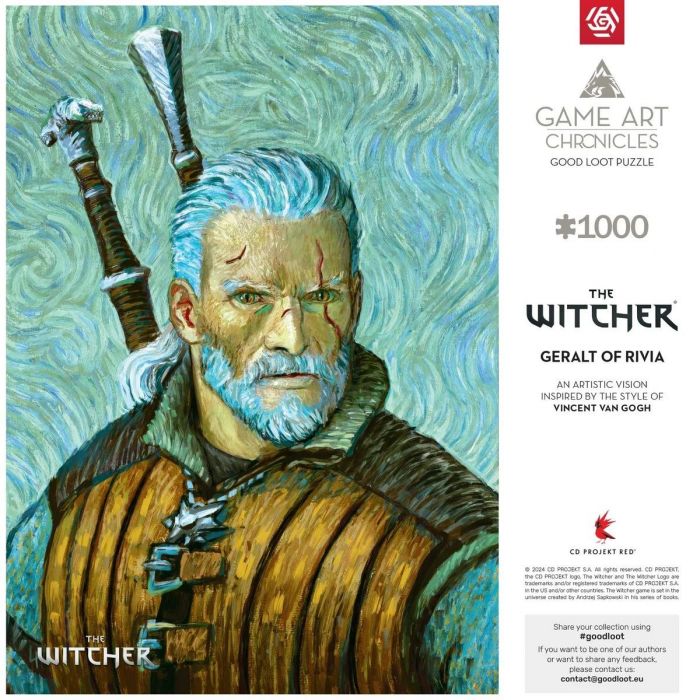 Пазл GoodLoot The Witcher Geralt of Rivia & Vincent van Gogh 1000 ел.