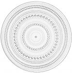 Тарілка Ardesto Verbena, 24.5см, скло, прозорий