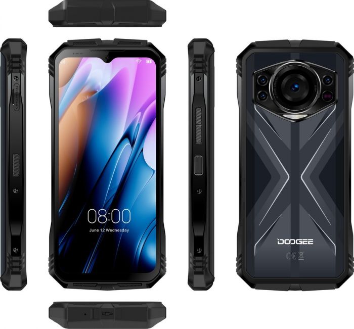 Смартфон Doogee S118 6.58" 8/512ГБ, 2SIM, 10800мА•год, сріблястий