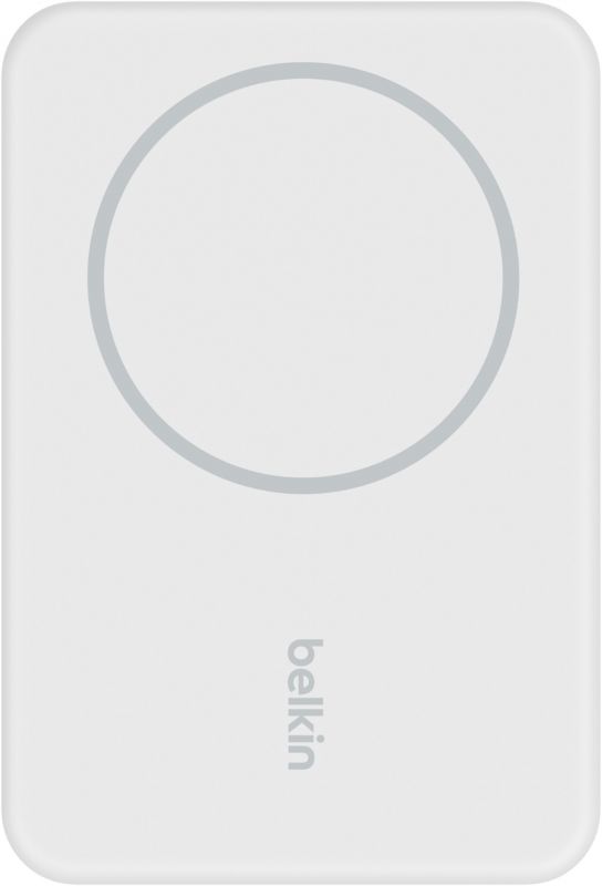Акумулятор портативний літій-іонний Power Bank Belkin 5000мА·год, 7.5Вт, MagSafe, білий