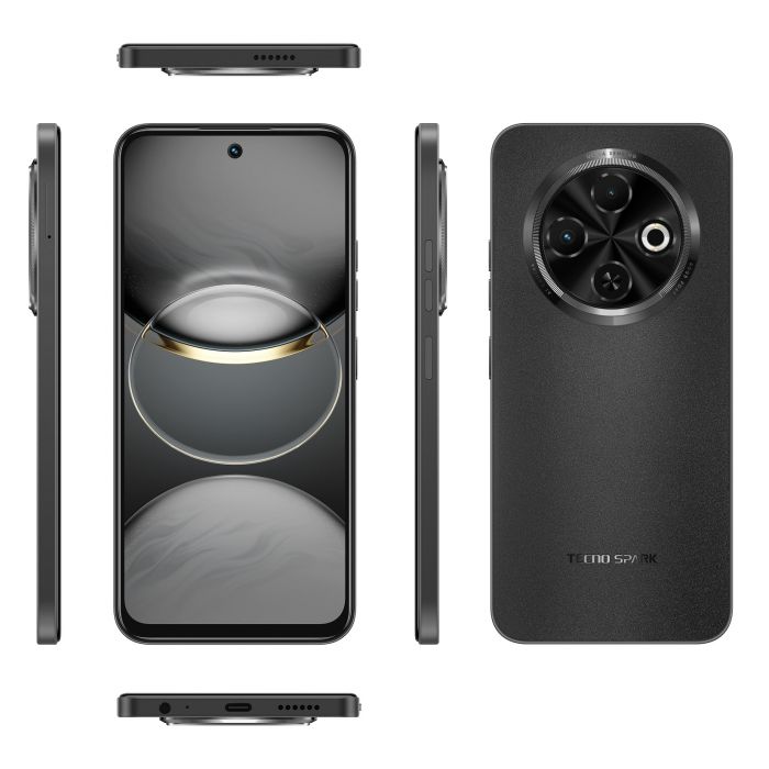 Смартфон TECNO Spark 30C (KL5n) 6.67" 8/256ГБ, 2SIM, 5000мА•год, Orbit Black