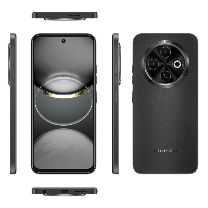 Смартфон TECNO Spark 30C (KL5n) 6.67" 4/128ГБ, 2SIM, 5000мА•год, Orbit Black