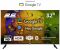 Телевізор 32" 2E LED FHD 60Hz Smart Google TV Black