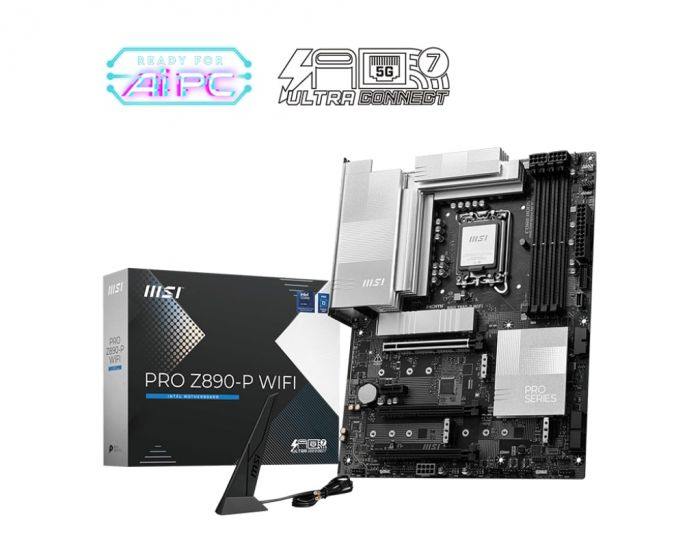 Материнcька плата MSI PRO Z890-P WIFI s1851 Z890 4xDDR5 HDMI DP WiFi BT ATX
