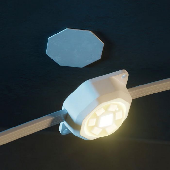 Гірлянда Smart LED Twinkly Permanent Light RGB 72 IP65 кабель білий