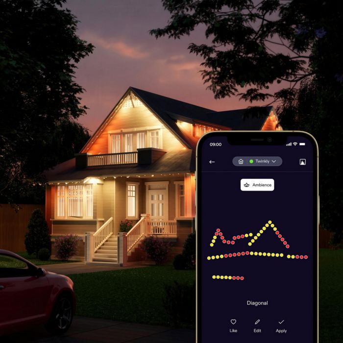 Гірлянда Smart LED Twinkly Permanent Light RGB 72 IP65 кабель білий