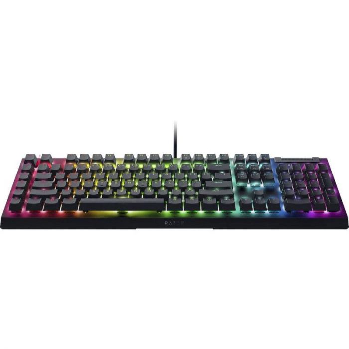Клавіатура механічна Razer BlackWidow V4 X 110key, Green Switch, USB-A, EN/RU, RGB, чорний