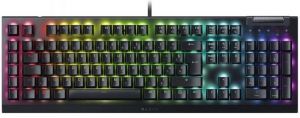 Клавіатура механічна Razer BlackWidow V4 X 110key, Green Switch, USB-A, EN/RU, RGB, чорний