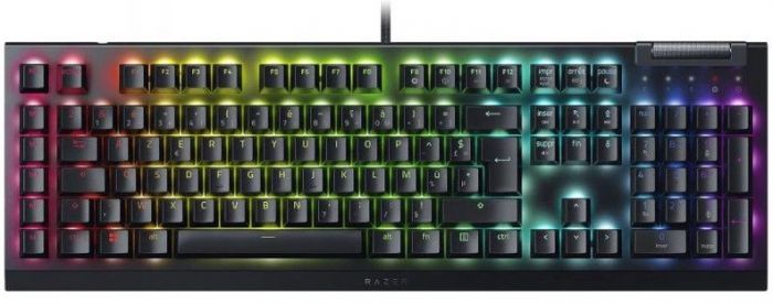 Клавіатура механічна Razer BlackWidow V4 X 110key, Green Switch, USB-A, EN/RU, RGB, чорний