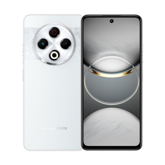 Смартфон TECNO Spark 30 (KL6) 6.78" 8/128ГБ, 2SIM, 5000мА•год, Astral Ice