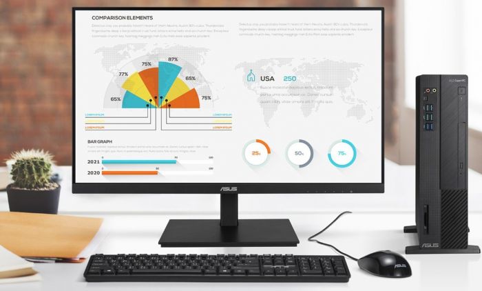 Монітор Asus 27" VA27DQSB D-Sub, HDMI, DP, 2xUSB, MM, IPS, 75Hz, AdaptiveSync, Pivot