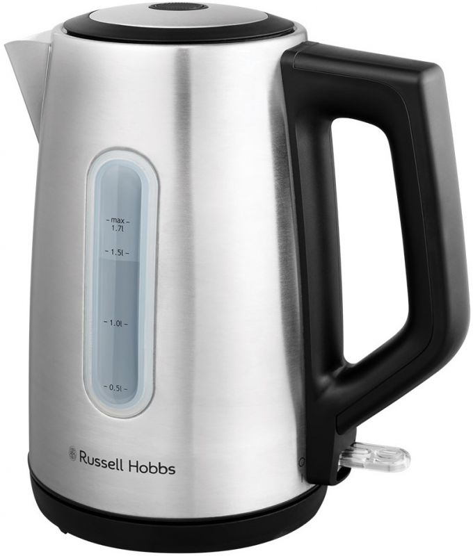 Електрочайник Russell Hobbs Heaton, 1.7л, нержавіюча сталь, сріблясто-чорний
