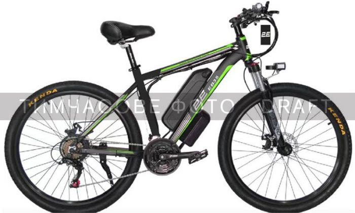 Електровелосипед 2E EB35 27,5", зелено-чорний