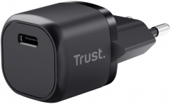 Зарядний пристрій мережевий Trust Maxo 20Вт, USB-C PD, чорний