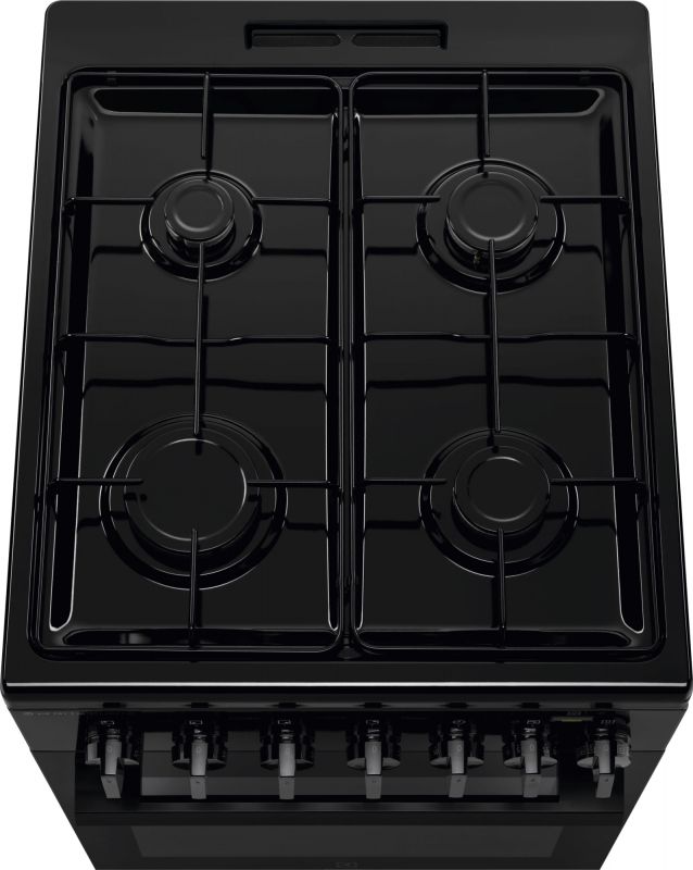 Плита Electrolux комбінована, 58л, 50x60см, конвекція, пара, чорний