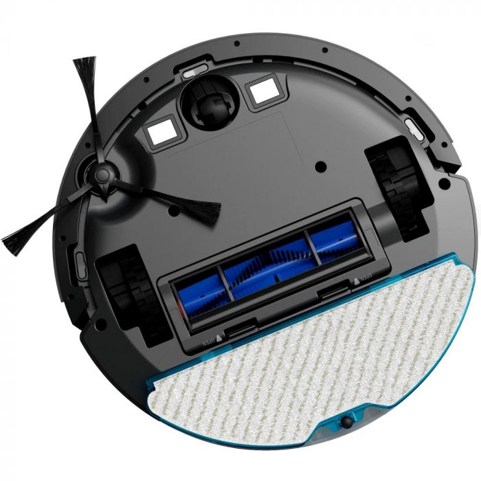 Робот-пилосос Rowenta X-Plorer Serie 75 S, h=9.5см, вологе прибирання, конт пил -0.4л, вода -0.3л, автон. робота до 120хв, НЕРА, управління через смартфон, чорний