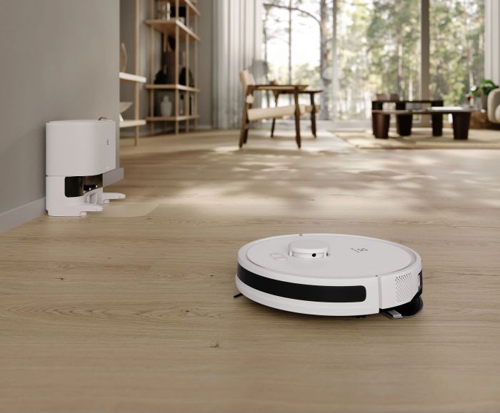 Робот-пилосос Electrolux, h=10см, вологе прибирання, конт пил -0.3л, вода -0.3л, автон. робота до 140хв, Wi-Fi, станція самоочищ., білий