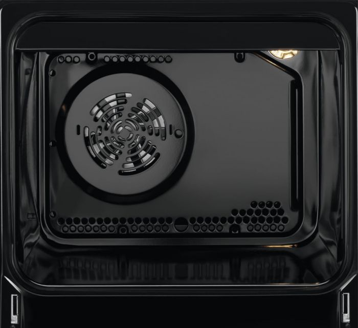 Плита Electrolux електрична склокерамічна, 57л, 50x60см, дисплей, конвекція, мангальна підставка, нерж