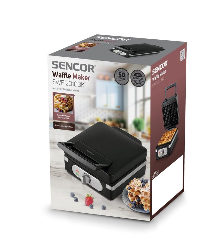 Вафельниця Sencor 1400Вт, корпус-пластик, чорний