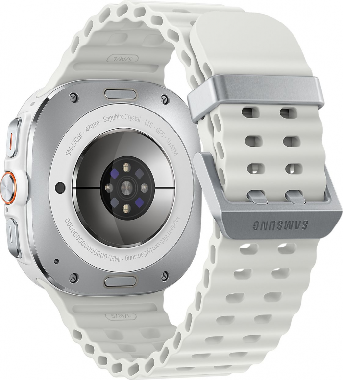 Смарт-годинник Samsung Galaxy Watch Ultra 47мм LTE (L705) 1.47", 480x480, sAMOLED, BT 5.3, NFC, 2/32ГБ, білий титановий