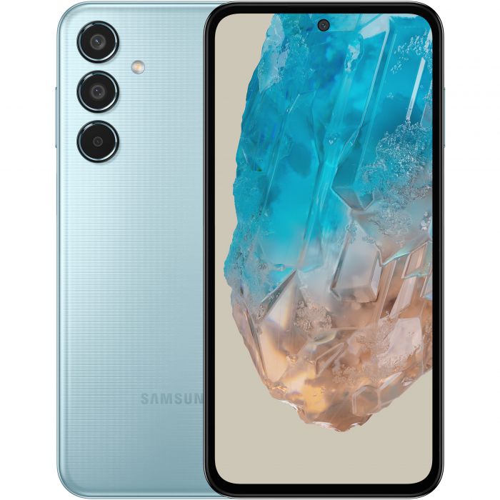Смартфон Samsung Galaxy M35 5G (M356) 6.6" 6/128ГБ, 2SIM, 6000мА•год, синій світлий