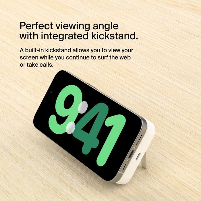 Акумулятор портативний літій-іонний Power Bank Belkin 8000мА·год, 15Вт, MagSafe Qi2, білий