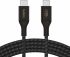 Кабель USB-C > USB-C заряджання/синхронізації Belkin 2м, 240Вт, Type-C, плетений, чорний
