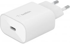 Зарядний пристрій мережевий Belkin 25Вт USB-С PD PPS, кабель USB-С > Lightning, 1м, PVC, білий