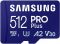 Карта пам'яті Samsung microSDXC    512GB C10 UHS-I R180MB/s PRO Plus