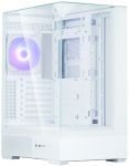 Корпус Zalman P40 Prism без БЖ, 2xUSB3.0, 1xUSBType-C, 1x120мм ARGB, VGA 420мм, LCS ready, TG 3x Panels, ATX, білий