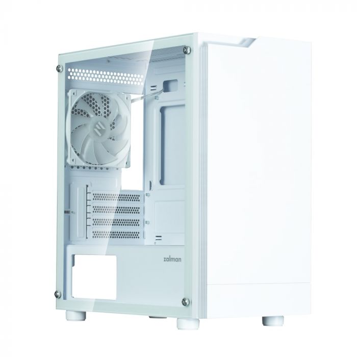 Корпус Zalman T4 Plus без БЖ, 2xUSB3.0, 1xUSB2.0, 1x120мм ARGB, VGA 3200мм, LCS ready, TG Side Panel, mATX, білий