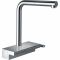Змішувач для кухні Hansgrohe Aquno Select M81, довж.виливу - 210мм, поворотний, витяжний, 1 важіль, хром