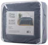 Покривало Ardesto Delicate 200х220см, 100% поліестер, сірий