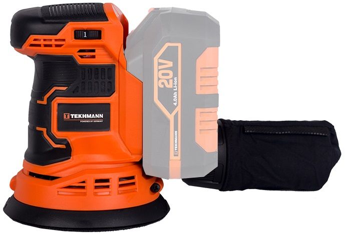 Шліфмашина ексцентрикова акумуляторнаTekhmann TCOS-125/i20 20В 125мм 0-9000об/хв без АКБ та ЗП