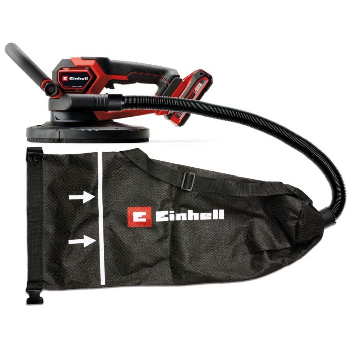 Шліфмашина для стін акумуляторна Einhell TP-DWS 18/225 Li, PXC, 18В, безщіткова, d225мм, 600-1200 об·хвхв, 2.36кг (без АКБ та ЗП)